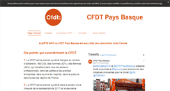 Desktop Screenshot of cfdt-paysbasque.fr